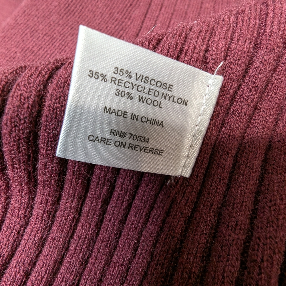 Beautiful Orvis 'Any Wear' Merino Wool Blend Long Tunic Cardigan - Picture 11 of 12